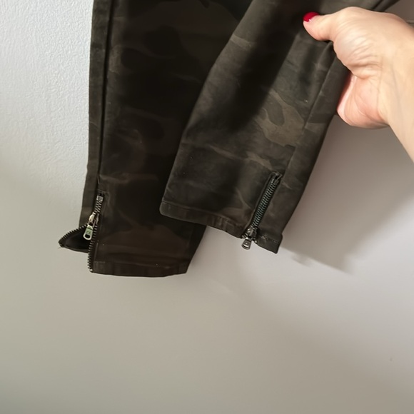 Zara Z1975 skinny moto camouflage high rise denim jeans size 36 / 4 - Picture 5 of 9